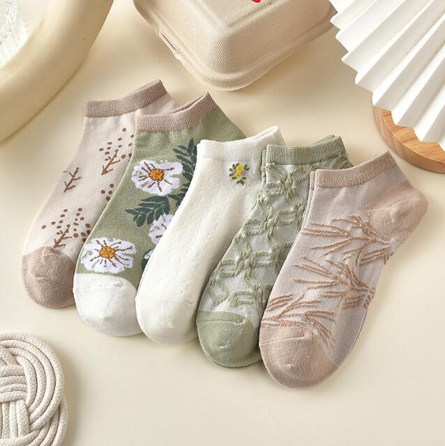 靴下★レディース★ソックス★大人用★女性用靴下★可愛い★花柄★多色