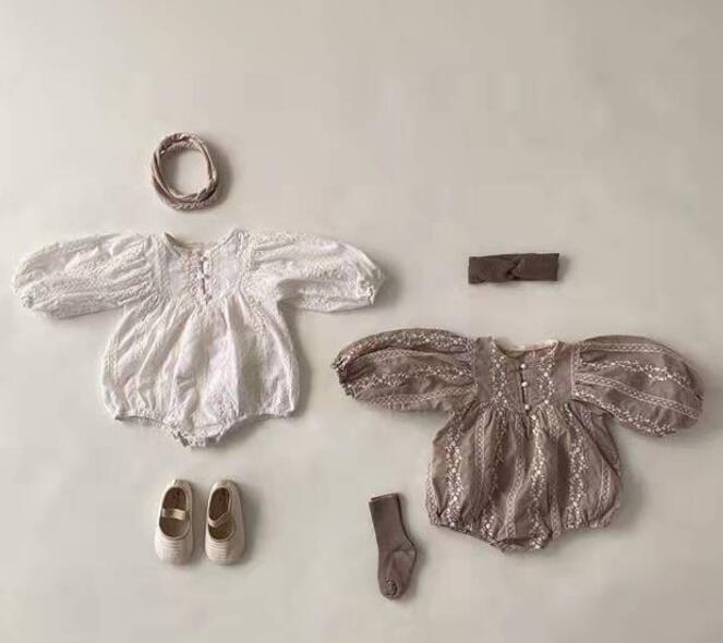 2024★春秋新作★韓国風ベビー服★ロンパース★無地★2色66-90CM