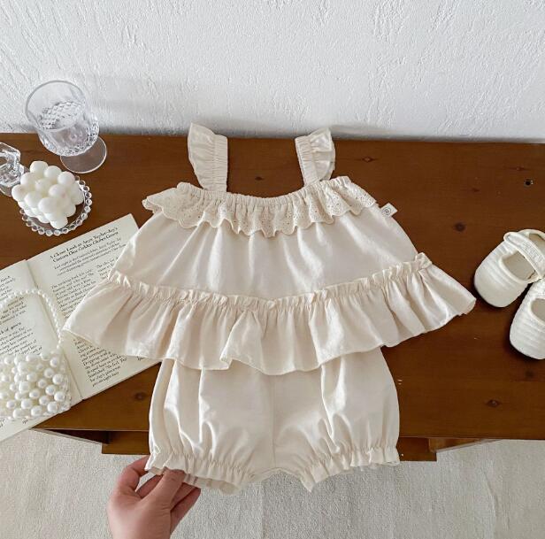 「2024」子供服★トップス+パンツ★セットアップ★袖なし★可愛い★66-100CM