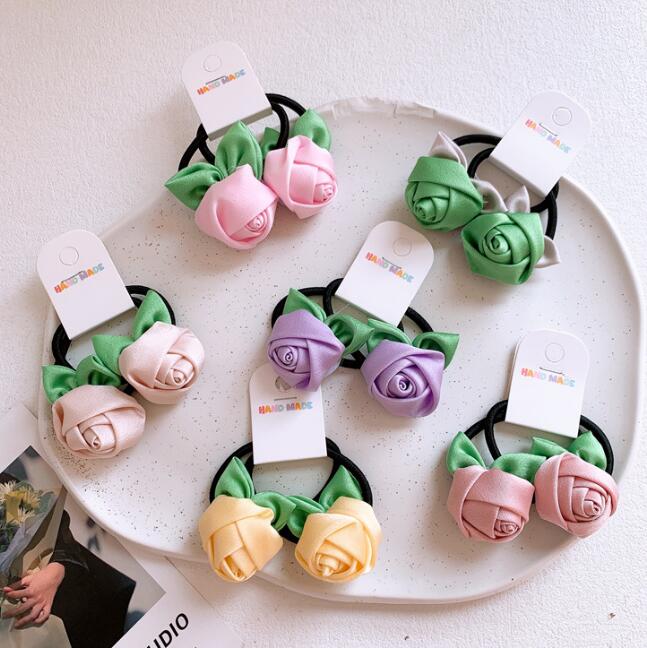 髪飾り★まとめ髪用★ヘアアクセサリー★子供用★ヘアゴム★2枚入り★可愛い