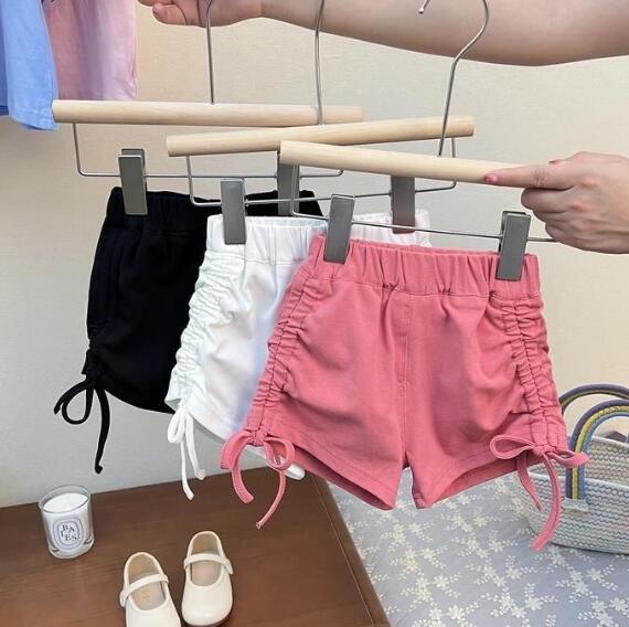 「2024」子供服★ボトムス★ショートパンツ★キッズ女の子★無地★3色★80-130CM