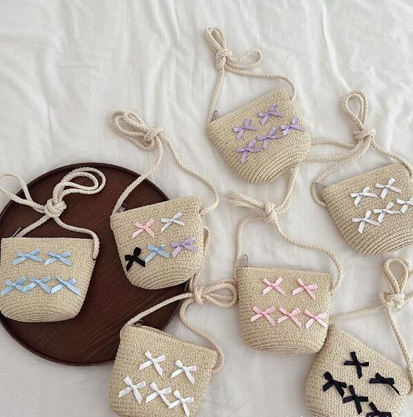 「2024」バッグ★ショルダーバッグ★ミニバッグ★子供用★可愛い★蝶結び★7色