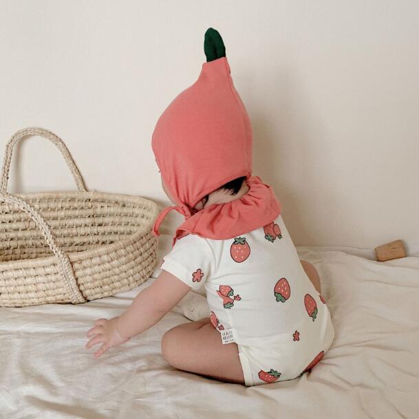 「2024」子供服★ロンパース+帽子★連体服★韓国風子供服★ベビー★可愛い★66-90CM