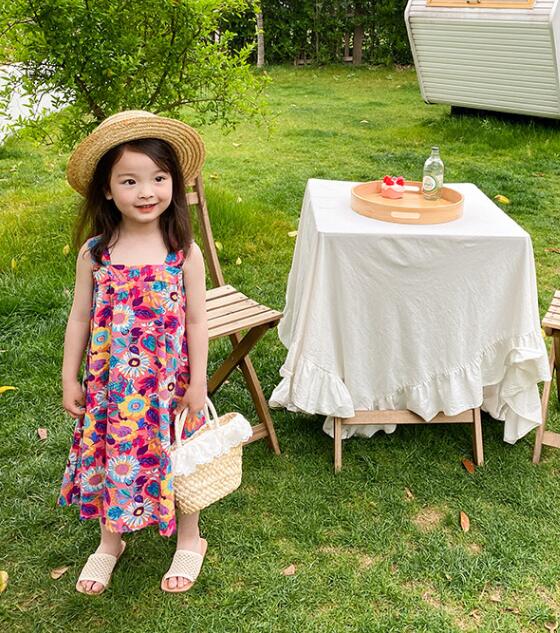 2024★春夏新作★韓国風子供服★吊りワンピース★2色7-15