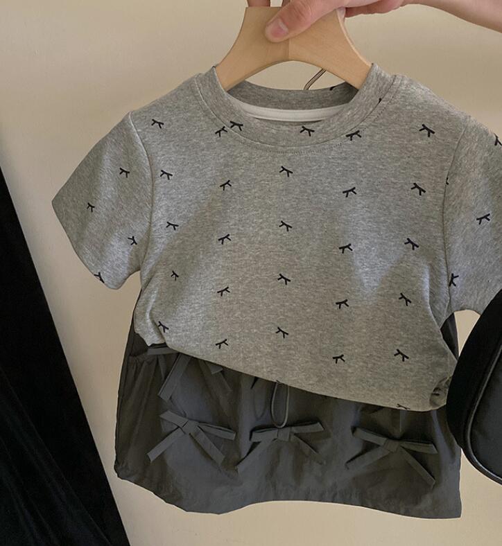 2024★春夏新作★韓国風子供服★Tシャツ★スカート★4色90-150CM