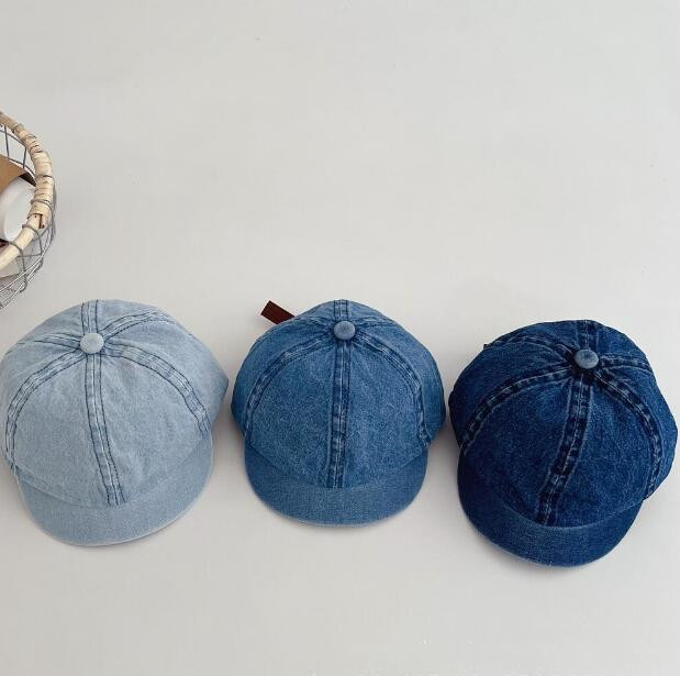 「2024」子供用★帽子★キャップ★ベビー★デニム★野球帽★韓国風★3色