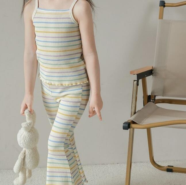 子供服★キャミソール+ズボン★セットアップ★韓国風子供服★キッズ女の子★4色★80-140CM