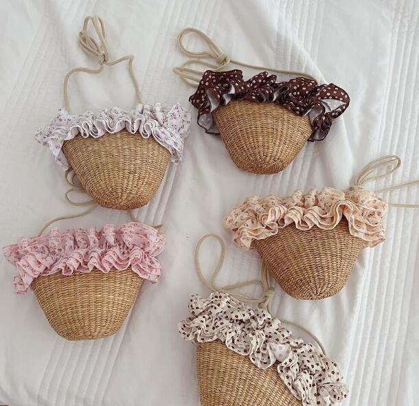 バッグ★ショルダーバッグ★草編みバッグ★子供用★ミニバッグ★撮影道具★5色