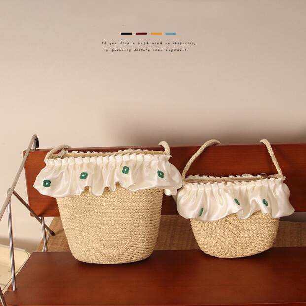 バッグ★ショルダーバッグ★草編みバッグ★子供用★ミニバッグ★ポシェット★親子★3色