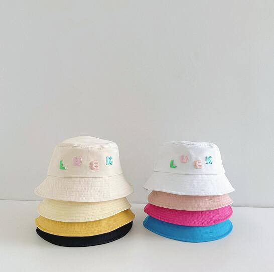 「2024」子供用★帽子★バケットハット★LUCK★キッズ★ハット★8色