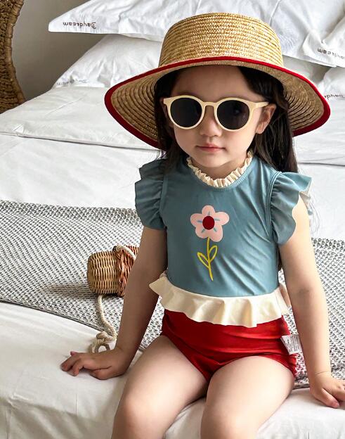 子供服★水着★連体服★キッズ女の子★砂浜★可愛い★韓国風★90-140CM