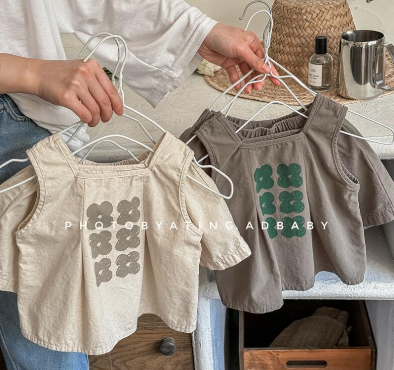 2024夏★子供服　トップス+ズボン　セット　80-130cm★2色