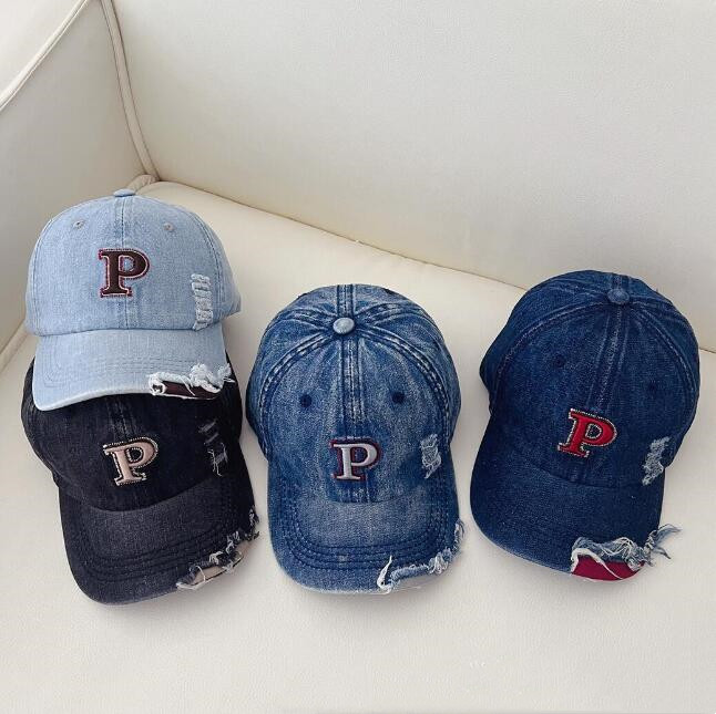 「2024」子供用★帽子★キャップ★キッズ★男女兼用★デニム★野球帽★韓国風★4色