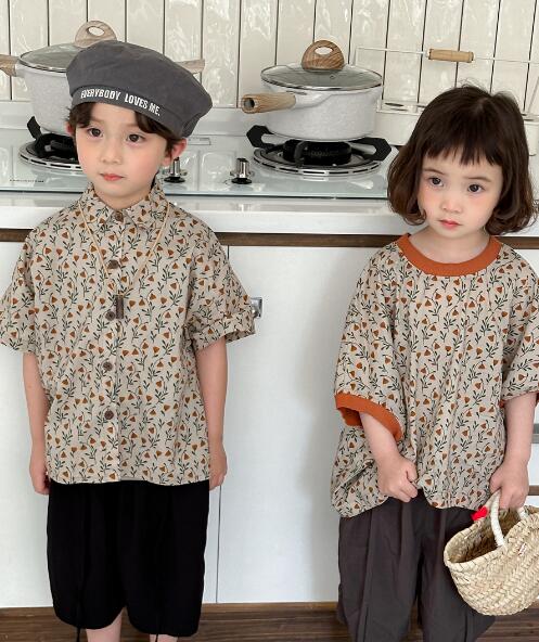 「2024」子供服★トップス★Tシャツ★ワイシャツ★キッズ★男女兼用★2色★80-140CM