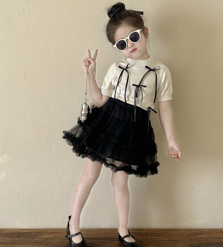 2024夏新品★子供服　ニットトップス★90-140cm★