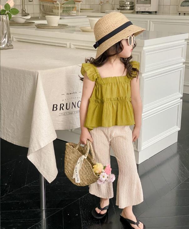 2024★夏新作★韓国風子供服★トップス+ズボン★90-130CM