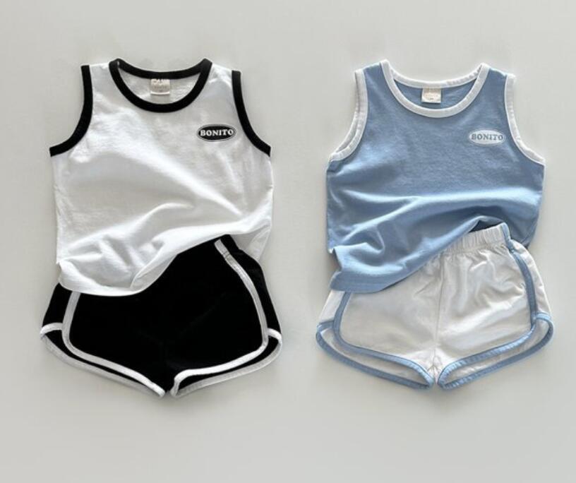 2024夏★子供服　トップス+ズボン　セット　80-130cm★2色