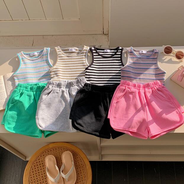 「2024」子供服★トップス+パンツ★セットアップ★韓国風子供服★キッズ★4色★90-140CM