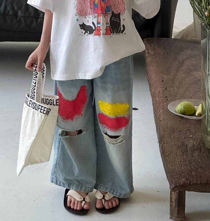 2024夏新品★子供服　デニムズボン★90-150cm★