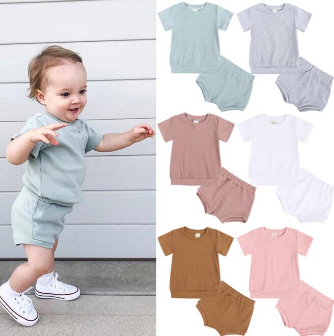 「2024」子供服★トップス+パンツ★セットアップ★無地★キッズ★男女兼用★6色★80-120CM