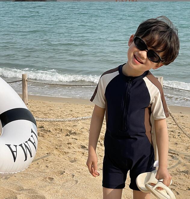 子供服★水着★連体服★キッズ男の子★砂浜★速乾★90-140CM