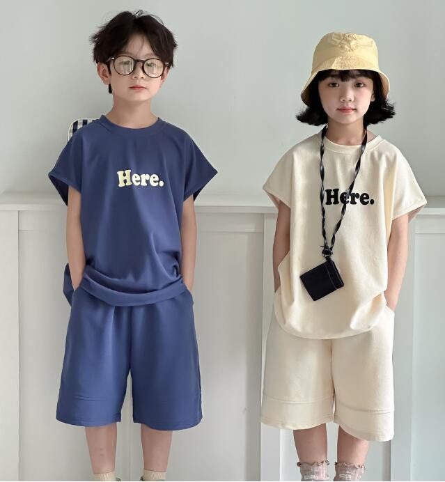 2024夏新品★子供服　トップス+ズボン　セット★90-150cm★2色