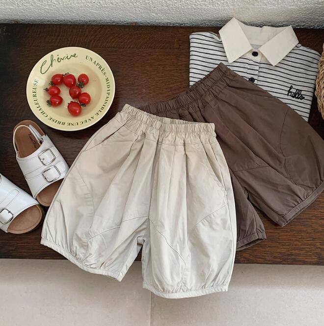 「2024」子供服★ボトムス★ハーフパンツ★韓国風子供服★2色★80-130CM