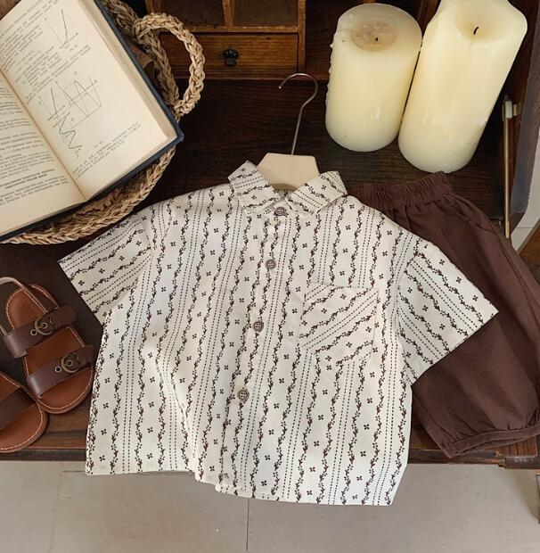 「2024」子供服★トップス★ワイシャツ★韓国風子供服★80-130CM