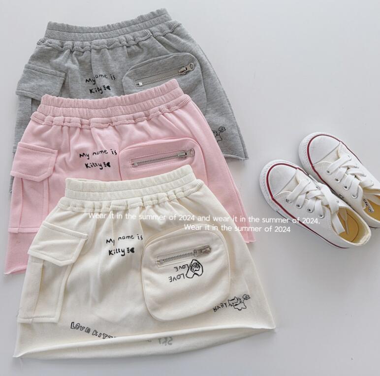2024夏新品★子供服　スカート★90-140cm★3色