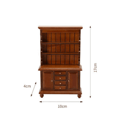 ミニチュア道具 ドールハウス用家具 フィギュア ぬい撮 玩具 ドール撮影 着色可 キャビネット 本棚 収納棚