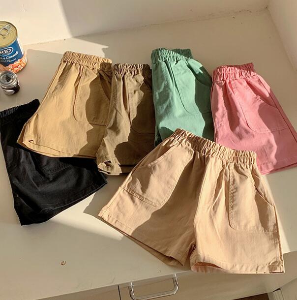 「2024」子供服★ボトムス★ショートパンツ★韓国風子供服★無地★6色★90-140CM