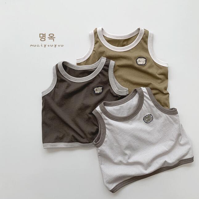 「2024」子供服★トップス★ベスト★韓国風子供服★3色★80-130CM
