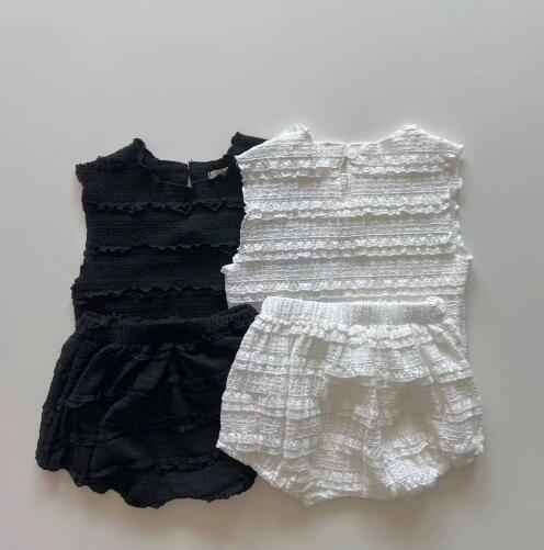 「2024」子供服★トップス+ズボン★セットアップ★ベビー★韓国風子供服★2色★73-100CM