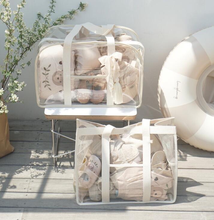 軽便バッグ★水泳通気ネット収納袋　ピクニックハンドバッグ★