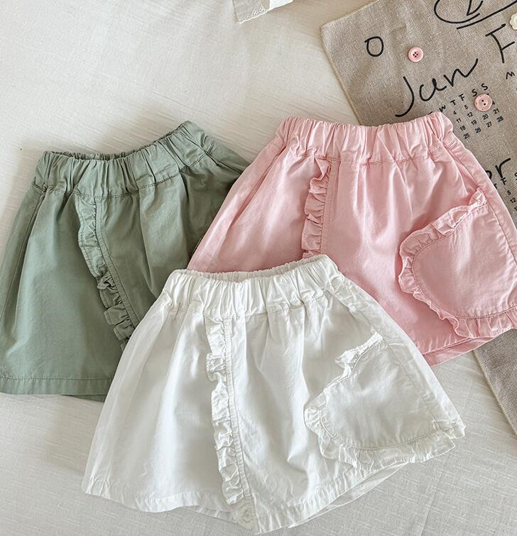 「2024」子供服★ボトムス★ショートパンツ★花柄★韓国風子供服★3色★90-140CM