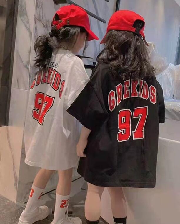 2024夏★子供服　ワンピース　ロングトップス★100-170cm★2色