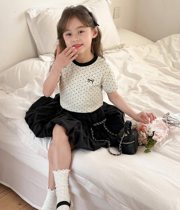 2024★春夏新作★韓国風子供服★Tシャツ★スカート★90-160CM