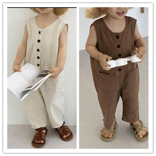 2024夏新入荷★夏新品★キッズファッション★キッズ  　連体服　麻綿