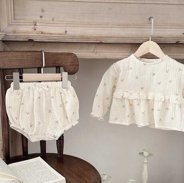 「2024」子供服★トップス+パンツ★セットアップ★韓国風子供服★ベビー★66-90CM