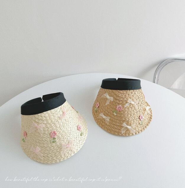 「2024」子供用★帽子★麦わら帽子★キッズ★蝶結び★可愛い★2色