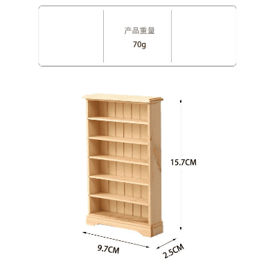 ミニチュア 1:12dollhouse ドールハウス用家具 フィギュア ぬい撮 ドール撮影 キャビネット 本棚 収納棚