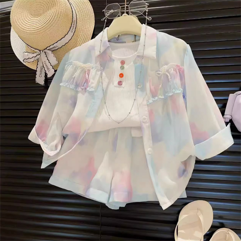 「2024」子供服★トップス+ベスト+ズボン★セットアップ★韓国風子供服★90-140CM