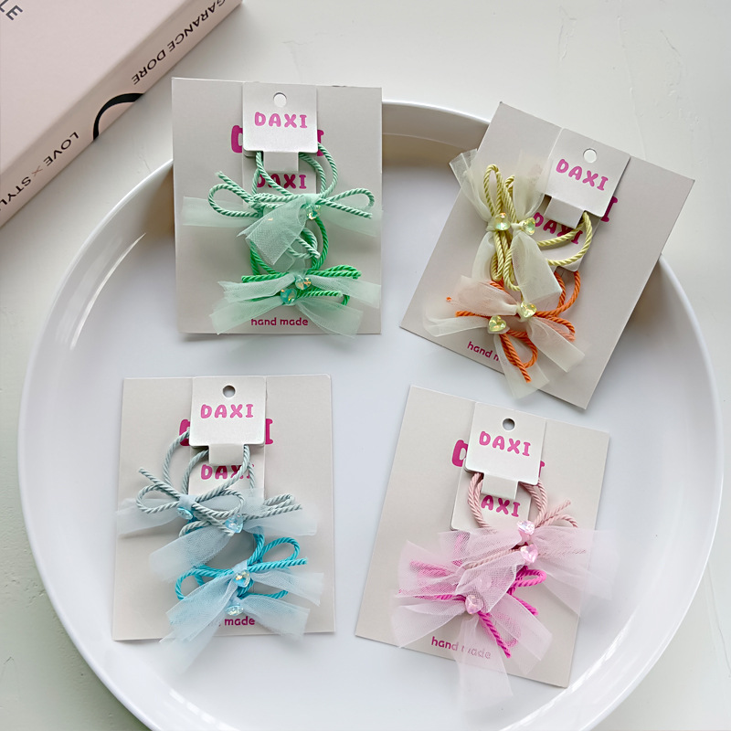 髪飾り★まとめ髪用★ヘアアクセサリー★子供用★ヘアゴム★可愛い★4枚入り