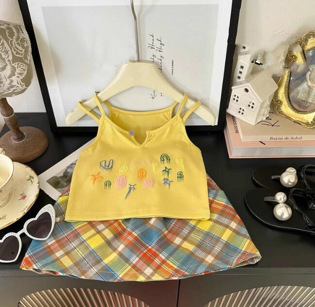 「2024」子供服★トップス+スカート★セットアップ★韓国風子供服★5#〜13#
