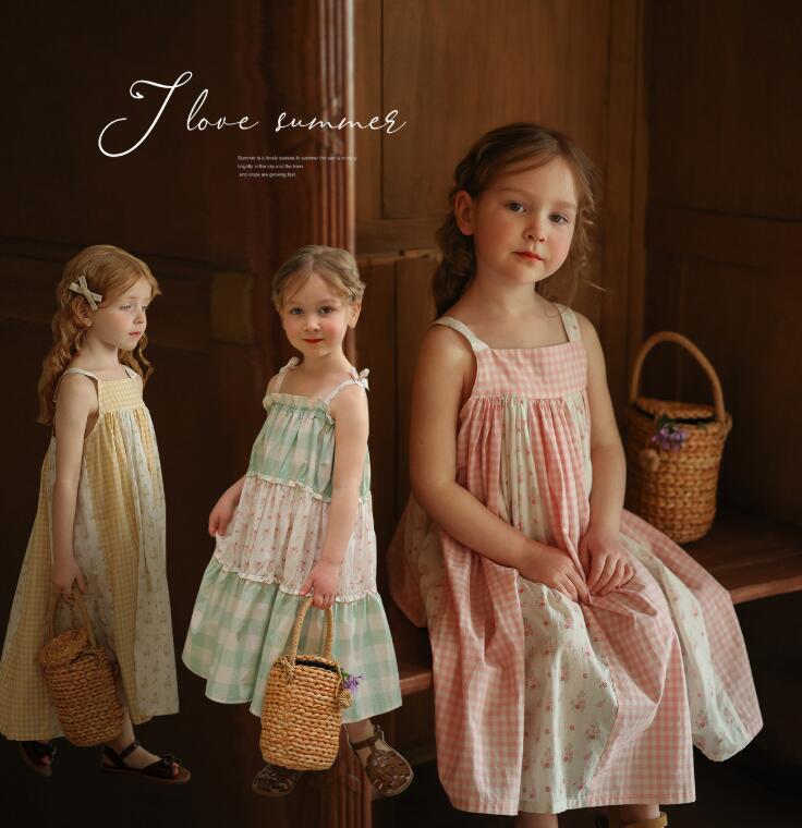 2024夏新品★子供服　ワンピース★90cm〜140cm 3色