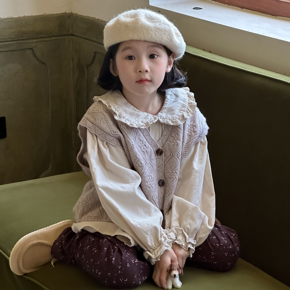 2024年新★子供服　ニットベスト　セーター★90cm〜150cm