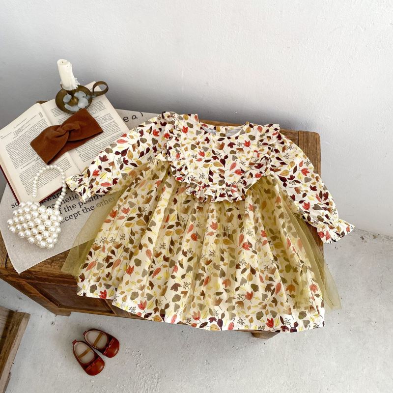 「2024」子供服★ワンピース★長袖★★韓国風子供服★73cm〜130cm