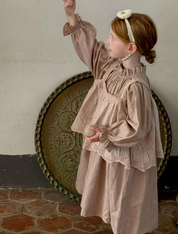 2024秋新品otaly★子供服　ベスト+ワンピース★90cm〜130cm