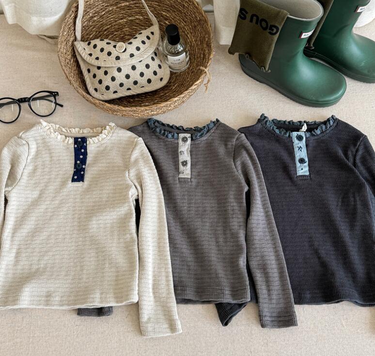 2024秋品★子供服　トップス★80cm〜130cm 3色