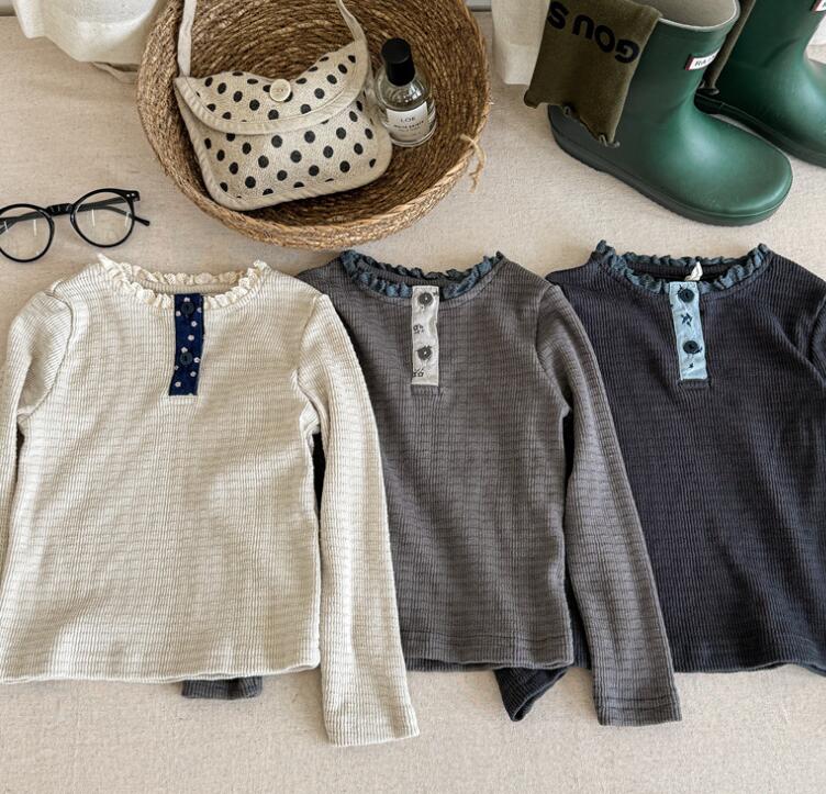 「2024」子供服★トップス★Tシャツ★長袖★韓国風子供服★3色80cm〜130cm